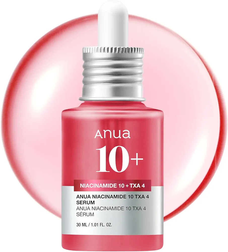 Anua Niacinamide 10 + TXA 4 Serum, Dark Spot Care, Hyaluronic Acid, Tranexamic Acid, Lightweight