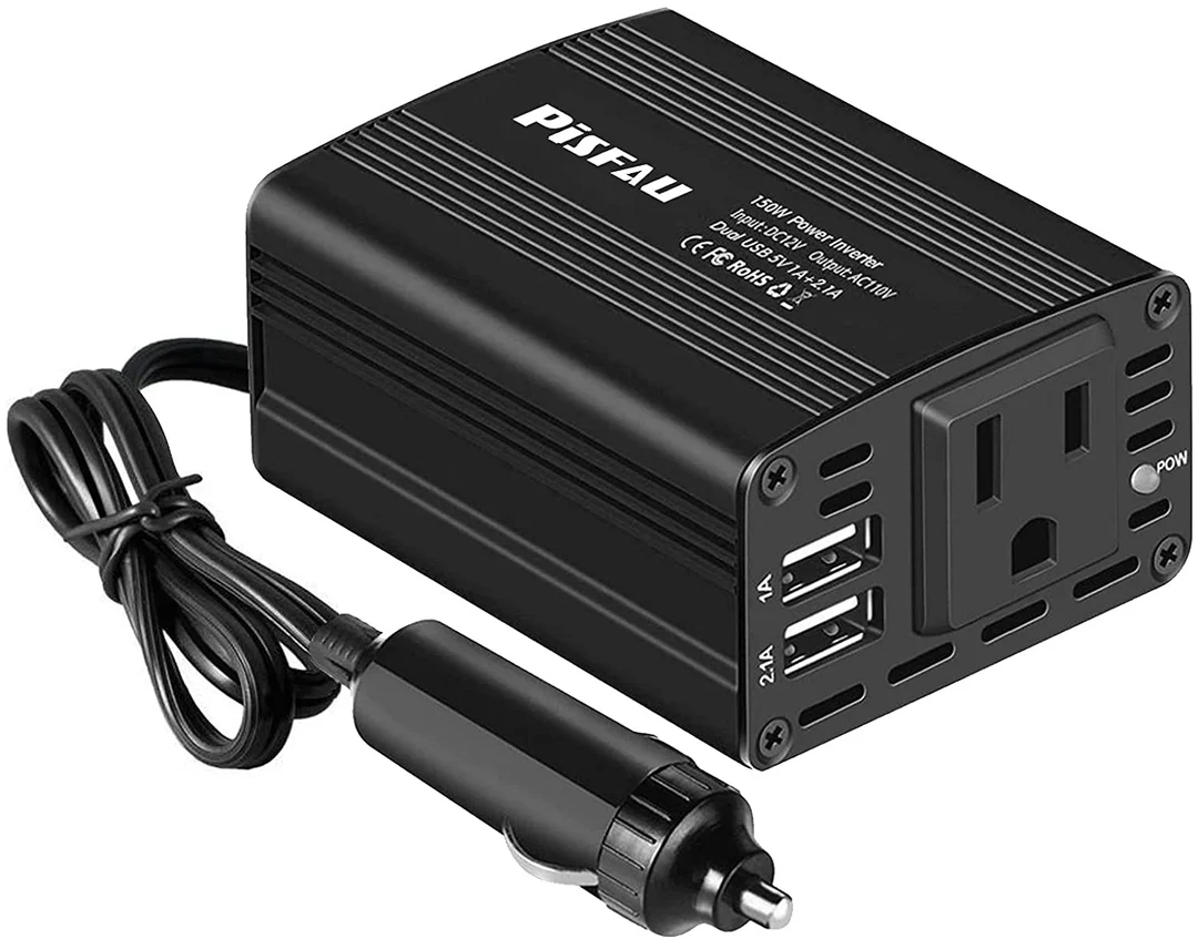 150W POWER INVERTER 12V DC TO 110V AC CAR PLUG ADAPTER