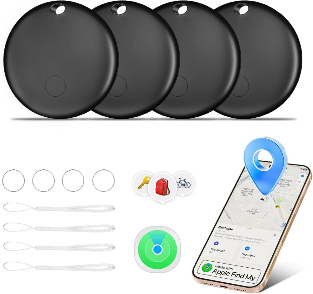 4-PACK SMART TRACKER TAGS – WATERPROOF