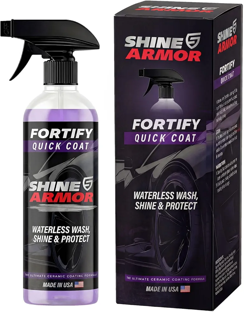 SHINE ARMOR Fortify Quick Coat - 16oz Ceramic Waterless Detailer Spray