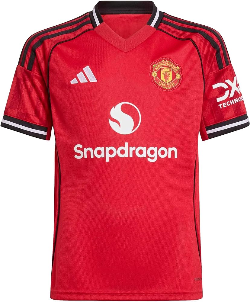 adidas Boys' Manchester United 25/26 Home Jersey